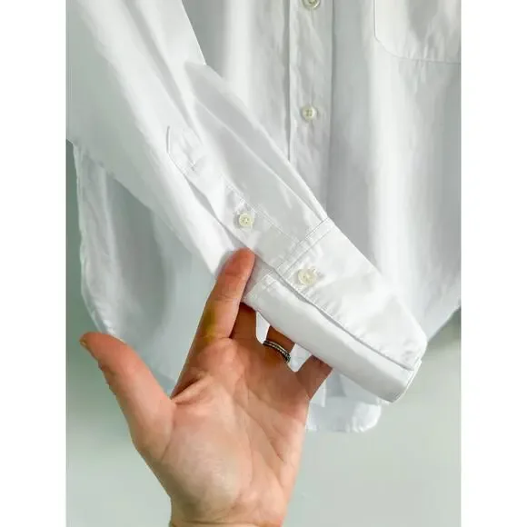 Madewell | NWT | Relaxed Button-Up Shirt in Eyelet White | Sz XXS - Picture 7 of 10